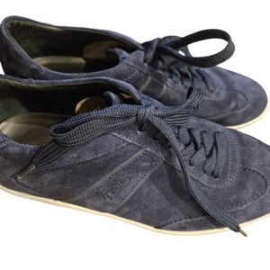 Tod's Men's Dark Blue Suede Sneakers Mens 6.5